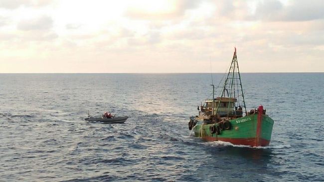 KKP Tangkap Kapal Ikan Ilegal Malaysia di Selat Malaka (int)
