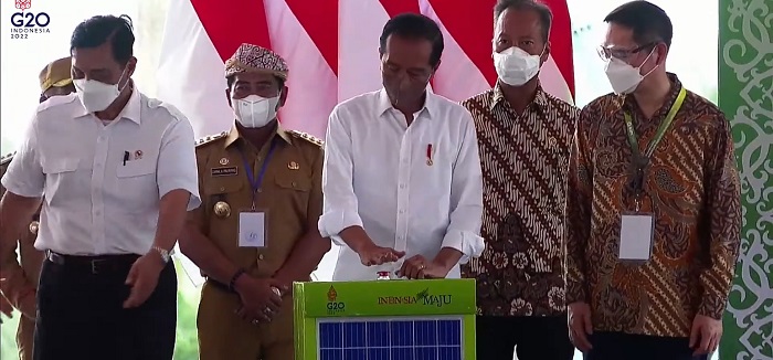 Jokowi Groundbreaking Kawasan Industri Hijau di Kaltara, Hasil Kerja Sama Dengan China dan UEA (foto : int)